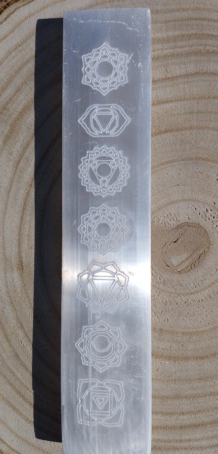 PLACA SELENITA SIETE CHAKRAS GRANDE