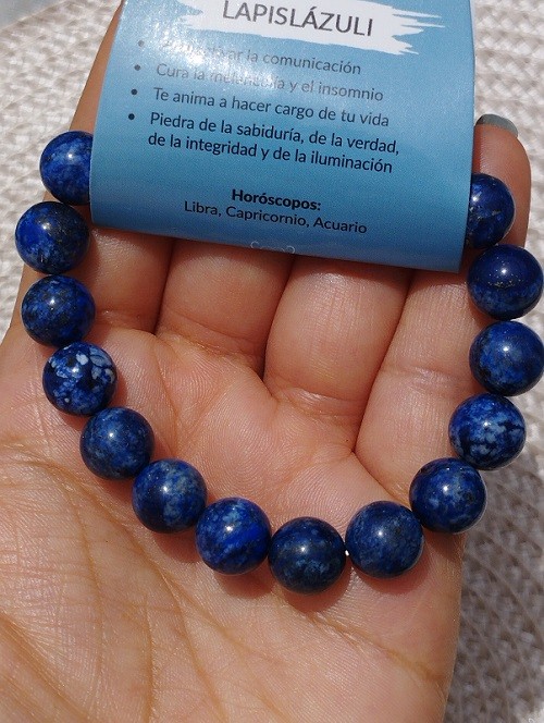 PULSERA LAPISLÁZULI 10 MM