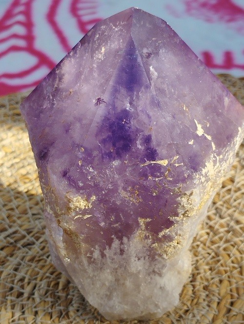 PUNTA MAESTRA ARCOIRIS DE AMATISTA SEMIPULIDA MOD.3