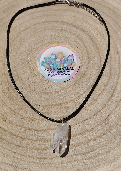 COLGANTE PUNTA MAESTRA GEMELAR NATURAL DE CUARZO