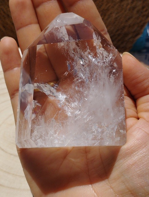 PUNTA DE CUARZO BLANCO PULIDO