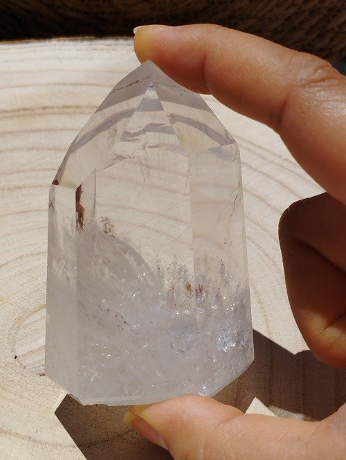 PUNTA DE CUARZO BLANCO PULIDO