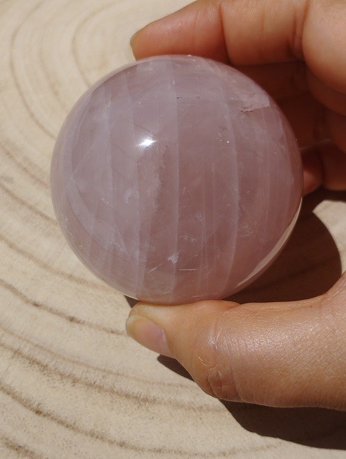 ESFERA CUARZO ROSA 6 CM