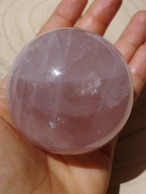 ESFERA CUARZO ROSA 6 CM