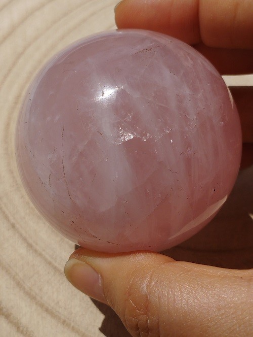 ESFERA CUARZO ROSA 6 CM