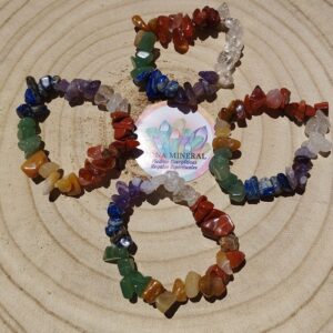 PULSERA CHIP GRANDE 7 CHAKRAS DE PIEDRAS NATURALES
