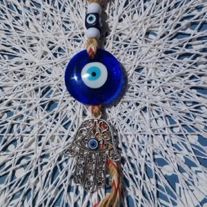 AMULETO OJO TURCO CON MANO DE FATIMA 20 CM