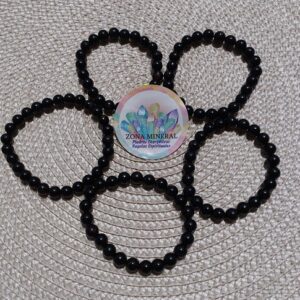 PULSERA DE TURMALINA BOLA 8 MM