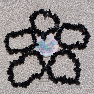 PULSERA DE TURMALINA NEGRA CHIP