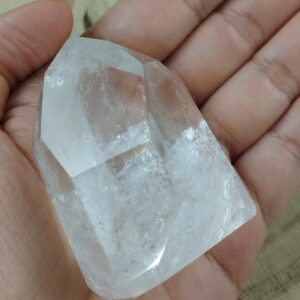 PUNTA MAESTRA ARCOIRIS DE CUARZO BLANCO PULIDA