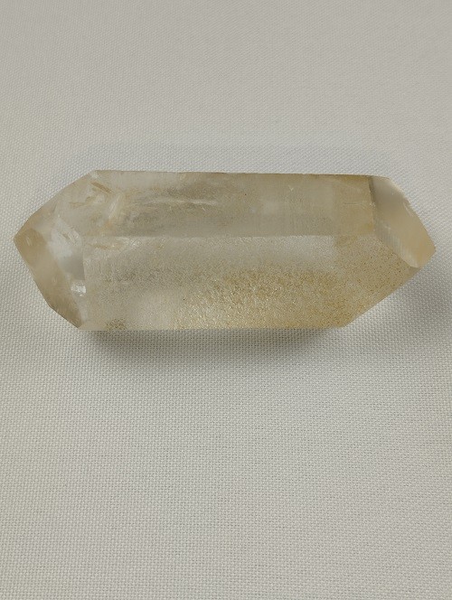 PUNTA BITERMINADA DE CUARZO HEMATOIDE