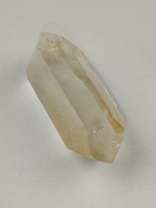 PUNTA BITERMINADA DE CUARZO HEMATOIDE