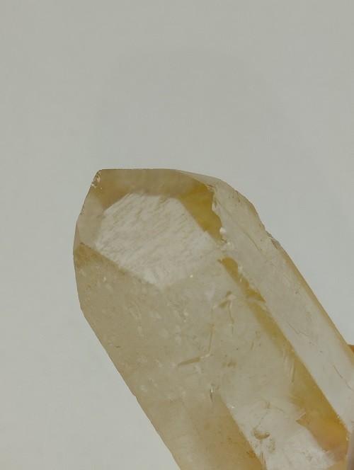 PUNTA BITERMINADA DE CUARZO HEMATOIDE