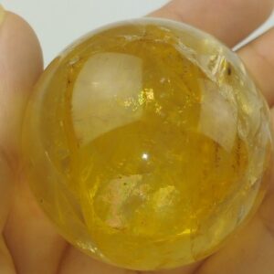 ESFERA CUARZO SANADOR DORADO 45 MM
