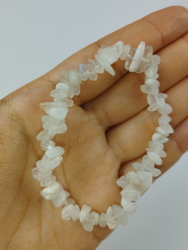 PULSERA DE PIEDRA LUNA CHIP