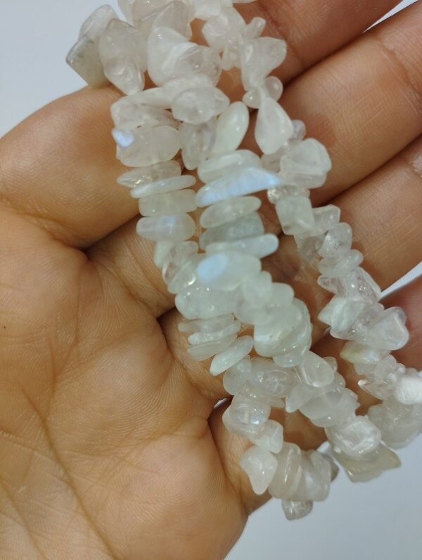 PULSERA DE PIEDRA LUNA CHIP