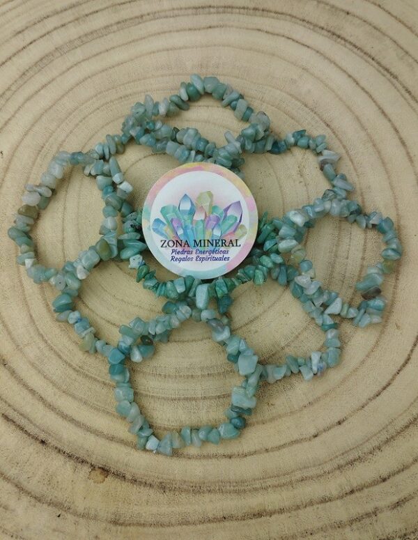 PULSERA DE AMAZONITA CHIP