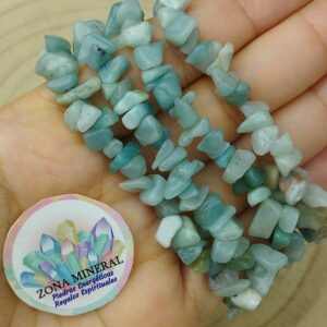 PULSERA DE AMAZONITA CHIP
