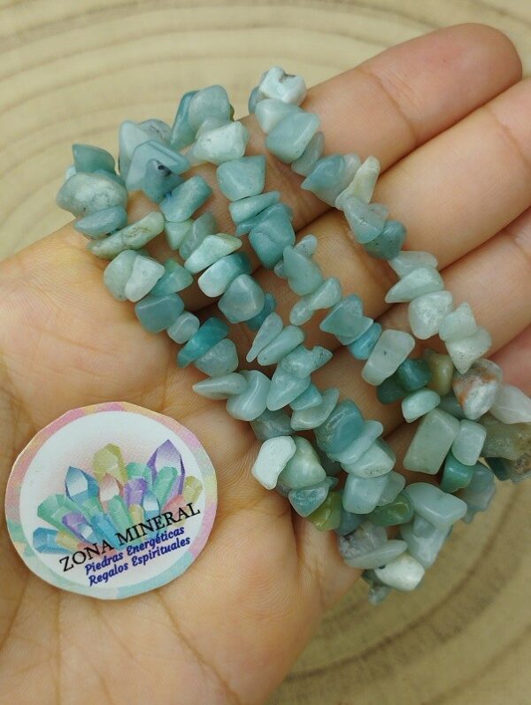 PULSERA DE AMAZONITA CHIP
