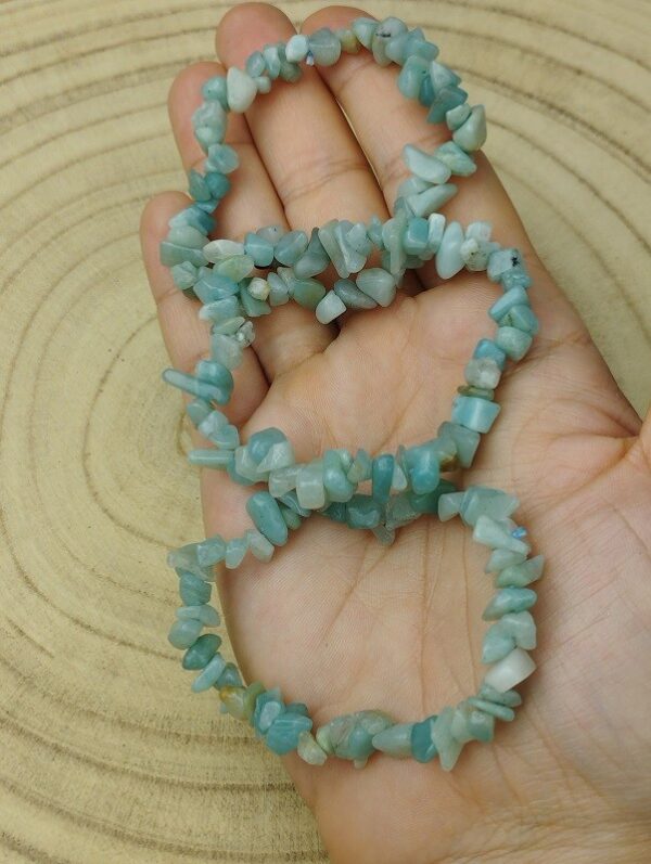 PULSERA DE AMAZONITA CHIP