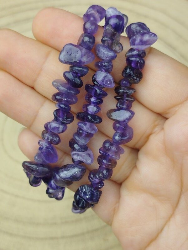 PULSERA DE AMATISTA CHIP