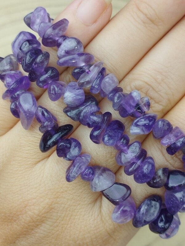 PULSERA DE AMATISTA CHIP