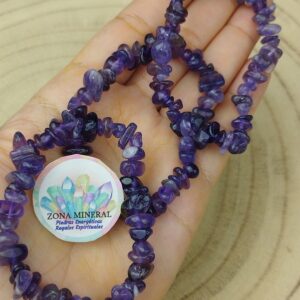 PULSERA DE AMATISTA CHIP