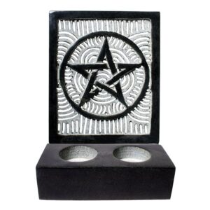 Portavelas Pentagrama de Esteaita