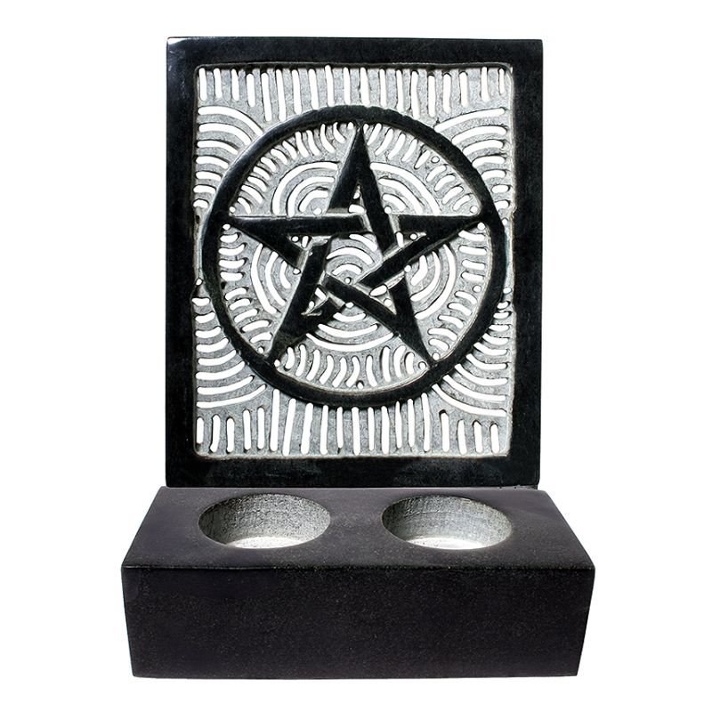 Portavelas Pentagrama de Esteaita