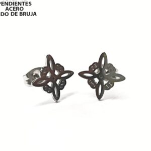 PENDIENTES NUDO DE BRUJA ACERO INOXIDABLE