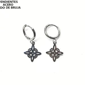 PENDIENTES NUDO DE BRUJA ACERO INOXIDABLE