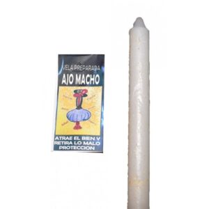VELA PREPARADA AJO MACHO ESOTÉRICA 19 CM X 2 CM