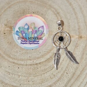 COLGANTE ATRAPASUEÑOS ONIX PLATA DE LEY 925