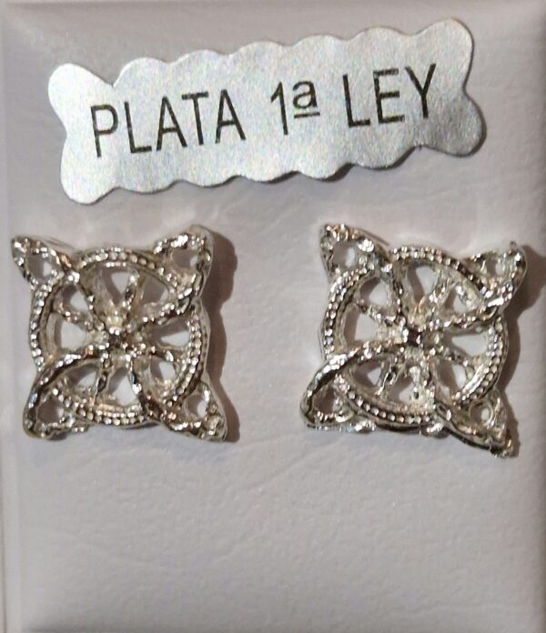 PENDIENTES NUDO DE BRUJA PLATA