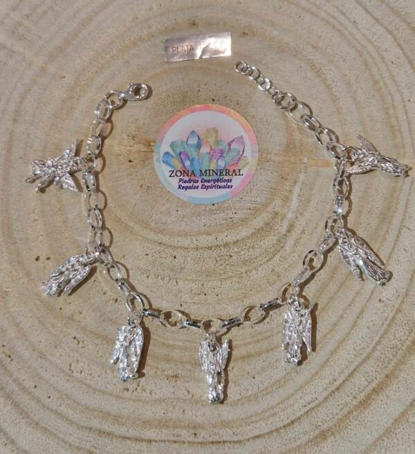 PULSERA 7 ARCANGELES PLATA