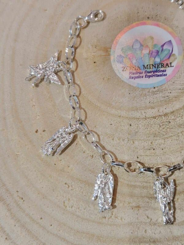 PULSERA 7 ARCANGELES PLATA