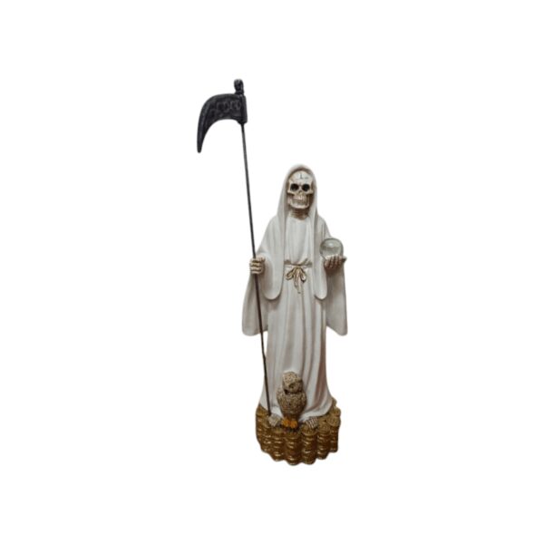 FIGURA SANTA MUERTE BLANCA