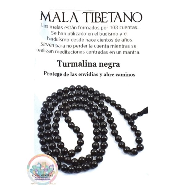 MALA TIBETANO TURMALINA