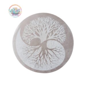 PLACA SELENITA ARBOL VIDA YING YANG